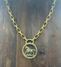 Brass Horse Necklace