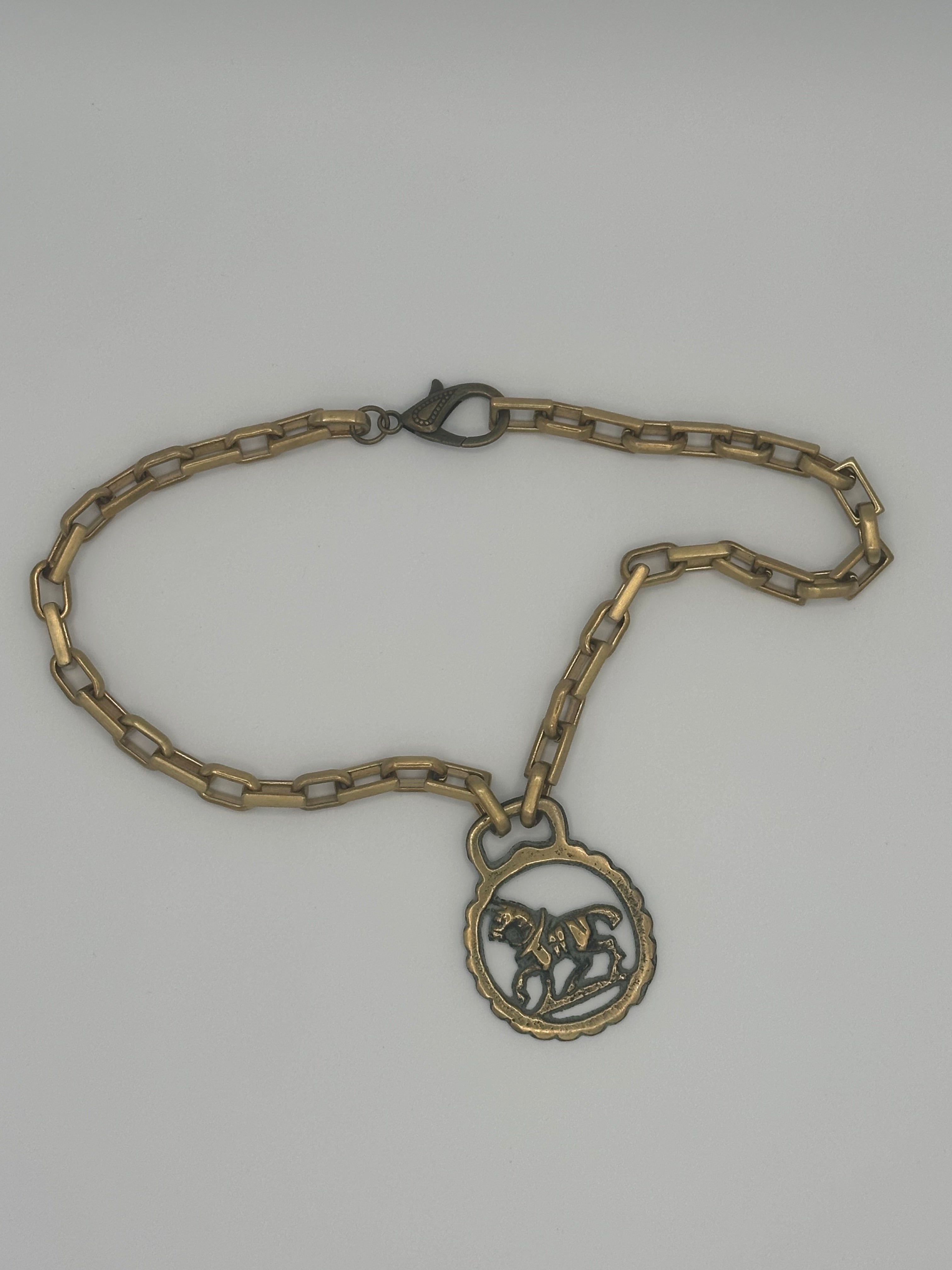 Brass Horse Necklace