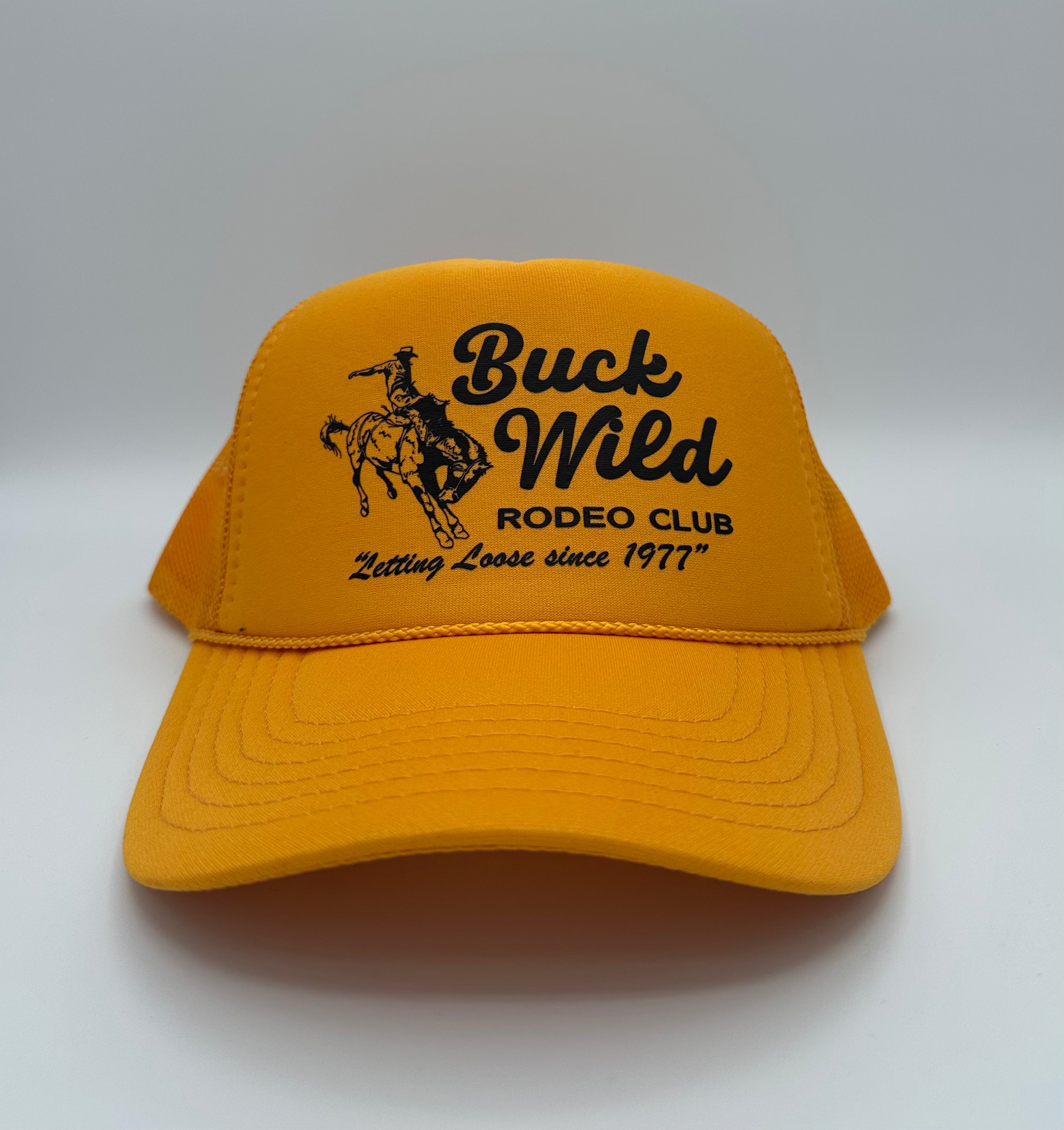 Buck Wild Trucker Hat, Mustard