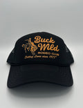 Buck Wild Trucker Hat, Black
