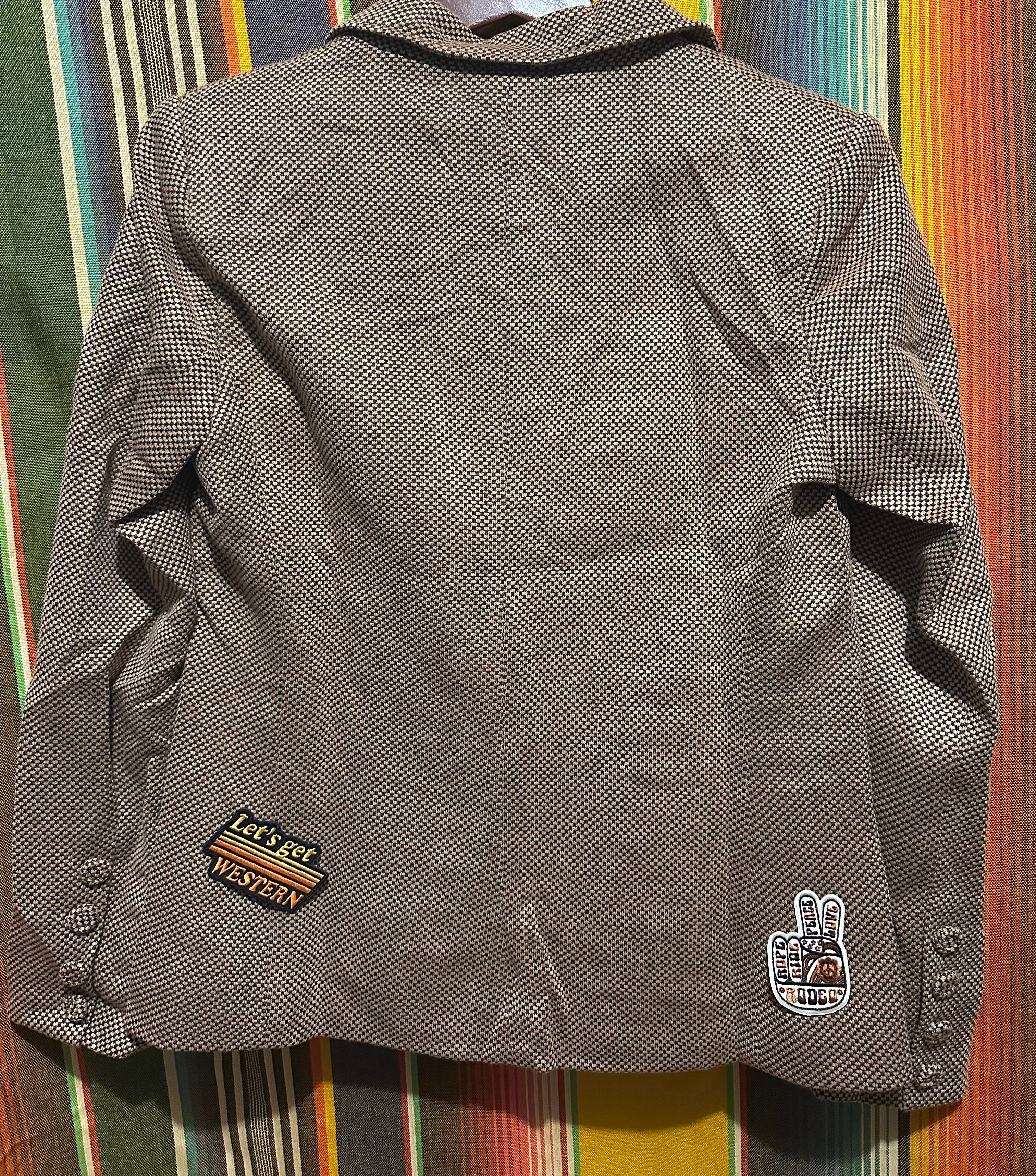 Blazer w/ Patches, Notched Collar