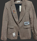 Blazer w/ Patches, Notched Collar