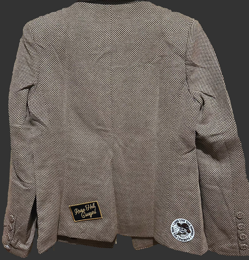 Blazer w/ Patches, Notched Collar