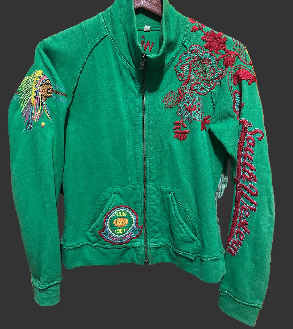 Vintage JW LA Zip-up Sweater Jacket