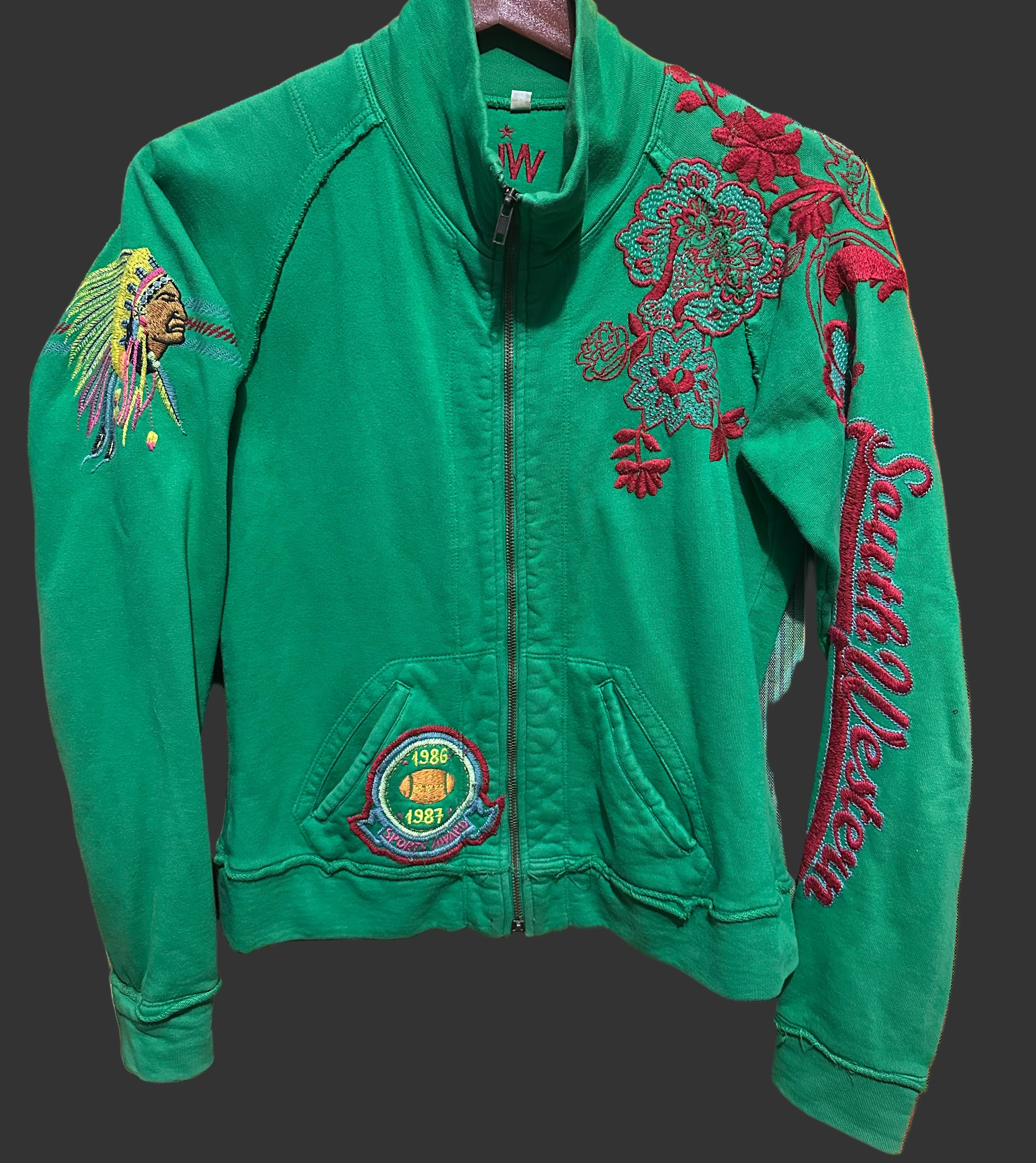 Vintage JW LA Zip-up Sweater Jacket