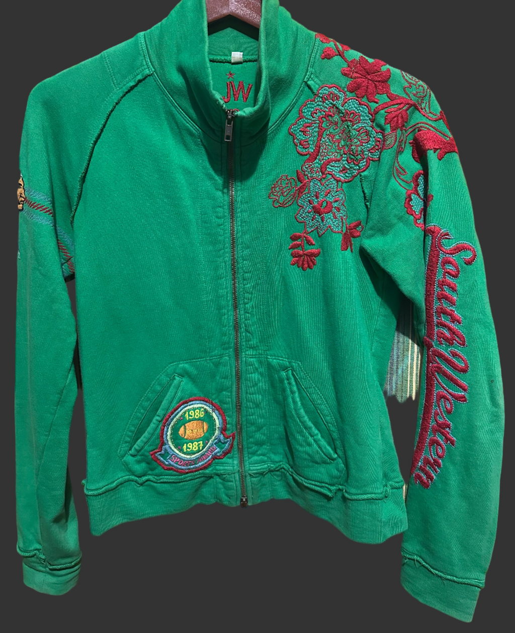 Vintage JW LA Zip-up Sweater Jacket