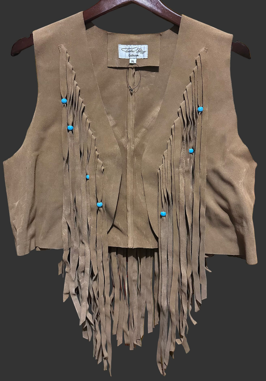 TP Leather Fringe Vest