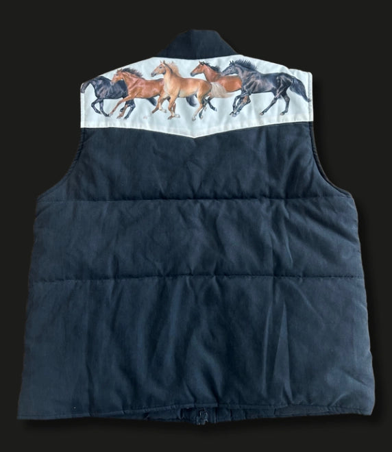 Wild Horses Puffer Vest