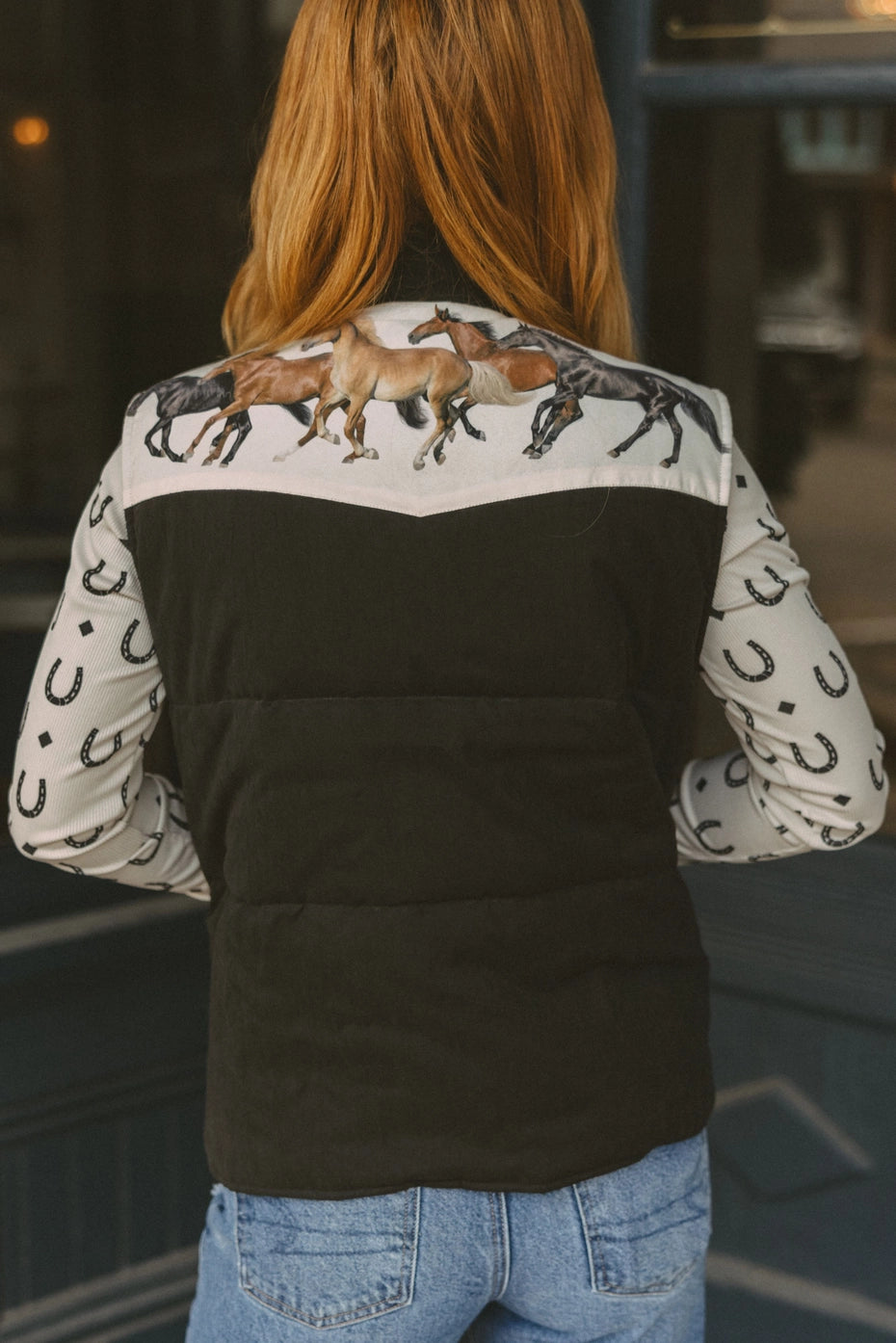 Wild Horses Puffer Vest